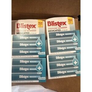 4 Blistex Medicated Lip Balm Pack 0.15oz (3 Pack) 2027